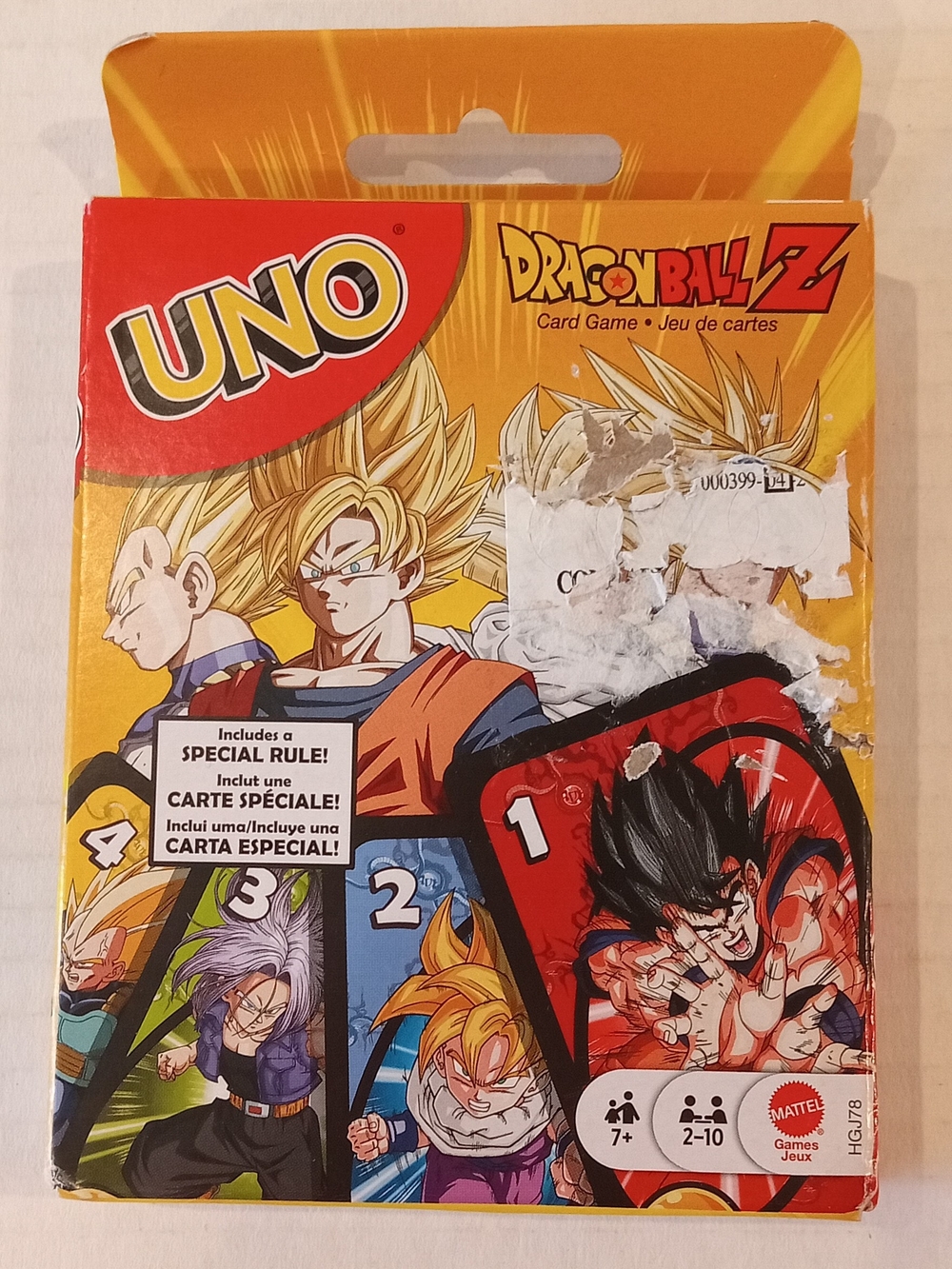 UNO Dragon Ball Z Card Game NEW